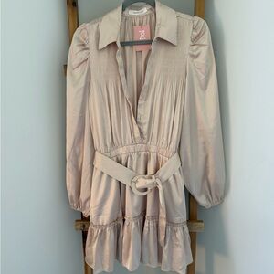 Mustard Seed  Mini Dress with Belt